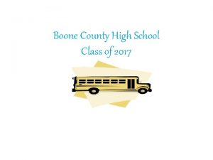 Boone County High School Class of 2017 Parchment