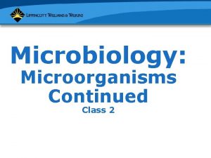 Microbiology Microorganisms Continued Class 2 Domain Bacteria Staining