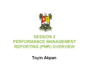 Performance management reporting
