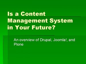 Plone vs drupal Plone vs drupal