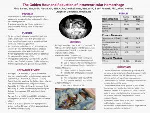 The Golden Hour and Reduction of Intraventricular Hemorrhage