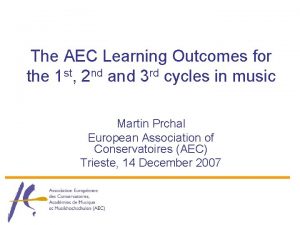 Aec learning