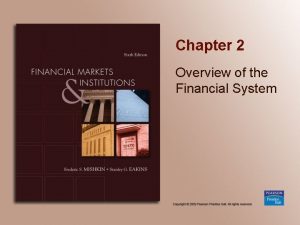 Chapter 2 Overview of the Financial System Chapter