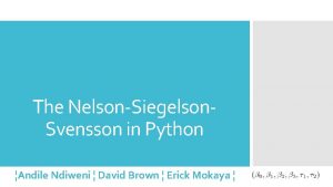 Nelson-siegel python