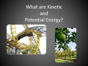 5 examples of potential energy