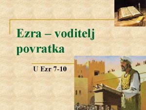 Ezra voditelj povratka U Ezr 7 10 1