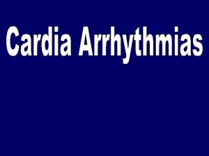 Classification of antiarrhythmic drugs