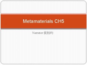 Metamaterials CH 5 Narrator Index Part 1 Leakywave