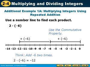 Lesson 2-4 multiplying and dividing integers answers