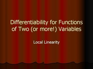 Differentiability of two variable function