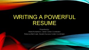 The 3 fs of resume writing