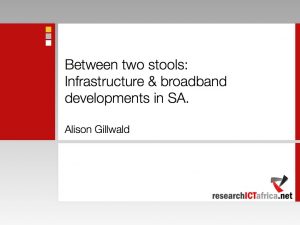 Between two stools Infrastructure broadband developments in SA