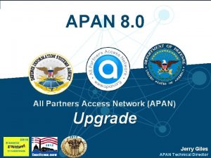 APAN 8 0 All Partners Access Network APAN