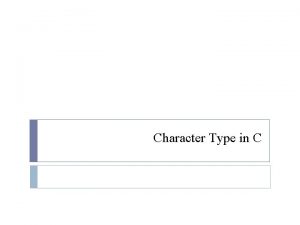 Character Type in C isalnum Check if character