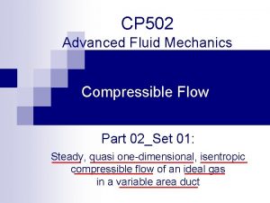 Cp fluid mechanics