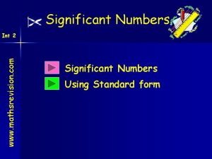 Significant figures of whole numbers
