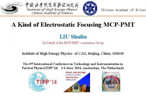 Chinese Academy of Scienc A Kind of Electrostatic