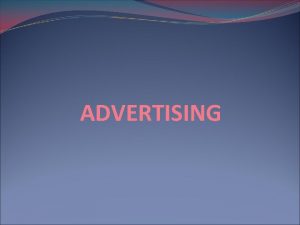Advertising communication definition