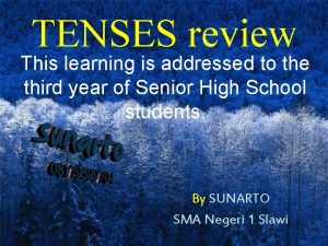 English tenses review