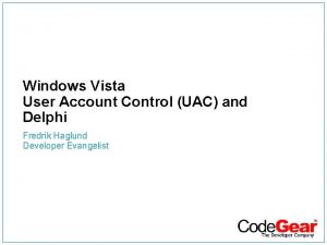 Vista user account control