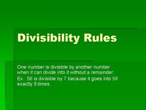 Divisible by 8 examples
