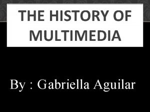 History of multimedia