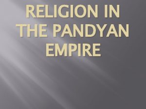 Pandyan empire
