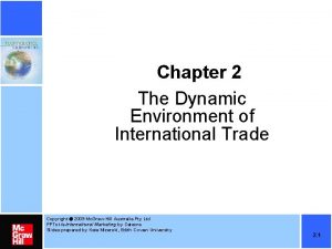 Dynamic environment of international marketing