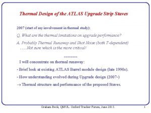 Thermal Design of the ATLAS Upgrade Strip Staves