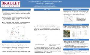 Low Density Parity Check Code Implementation Zachary Saigh