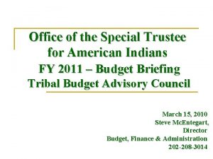 Office of special trustee