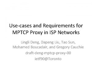 Mptcp proxy