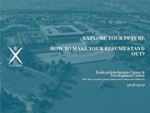 EXPLORE YOUR FUTURE HOW TO MAKE YOUR RESUME