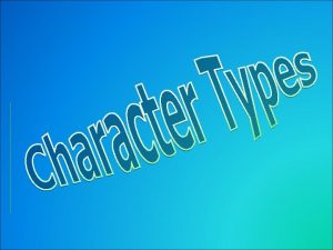 Round and flat characters