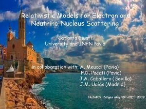 Relativistic Models for Electron and NeutrinoNucleus Scattering Carlotta