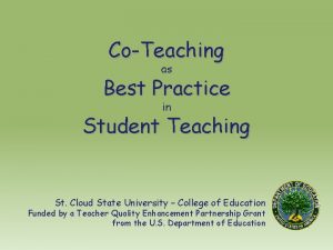 St. cloud state university co-teaching model