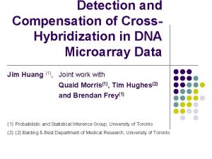 Detection and Compensation of Cross Hybridization in DNA
