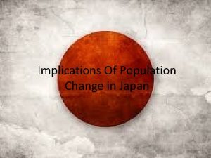 Japanese ageing population