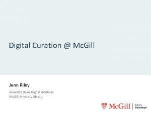 Jenn riley mcgill