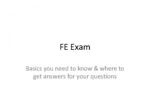 Fe exam colorado