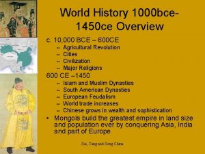 World History 1000 bce 1450 ce Overview c