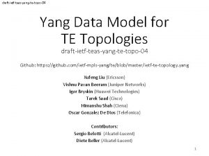 Yang data model