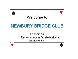 Newbury bridge club