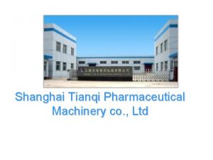 Shanghai Tianqi Pharmaceutical Machinery co Ltd TDP single