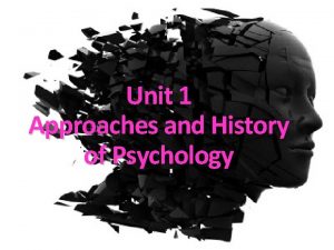 Approaches to psychology