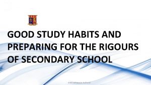 Study habits definition