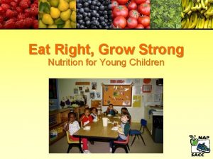 Calories for children