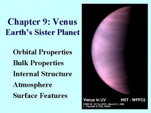 Features of venus