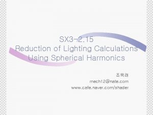 Sh coefficients