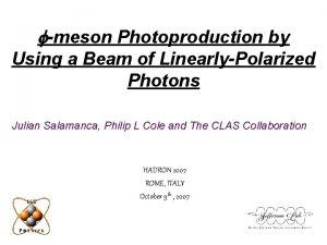 fmeson Photoproduction by Using a Beam of LinearlyPolarized